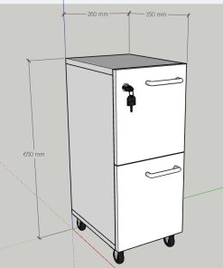 Alternative view of ARCHIVERO RODANTE WHITE